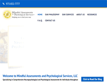 Tablet Screenshot of mindfulassessment.com